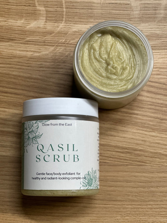 Qasil Scrub with Rice Powder & Baobab Oil