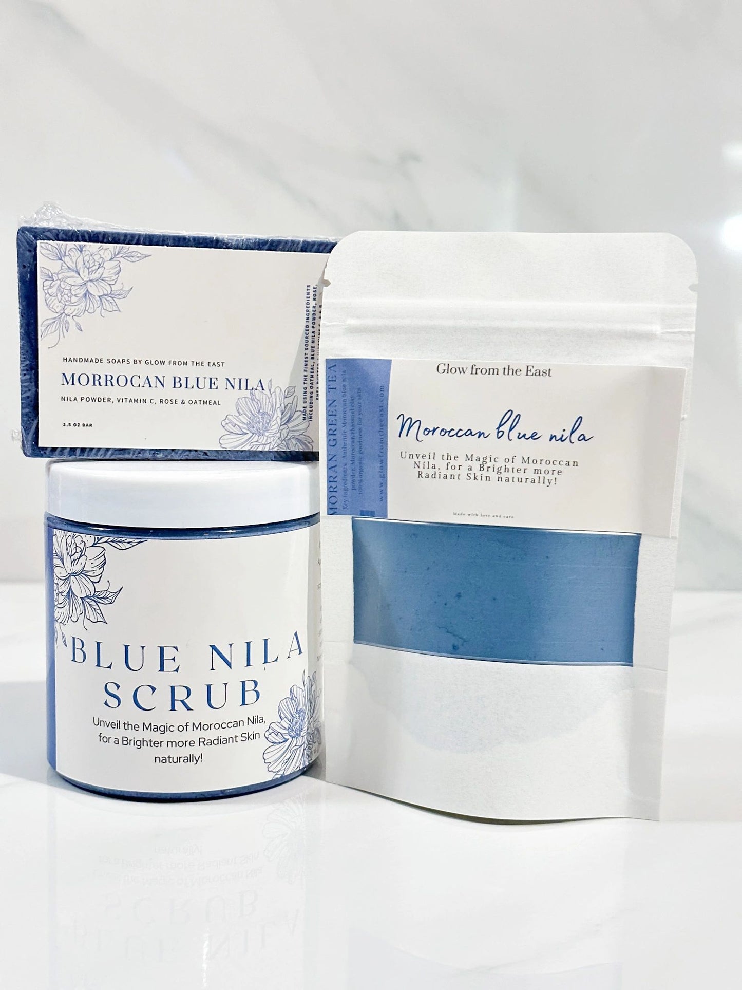 Oudh scented Morrocan blue nila body scrub